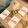 Zeepaardje - Rood - Fijne details Placemat vinyl groot -zzsfeer5_Kitchenyeah-website