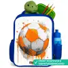 Voetbal - Verf - Oranje Kinderrugzak - Blauw middel -inhoud_NL