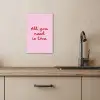 Tekst - Roze - Love - Hart KitchenYeah - Keuken - Canvas klein -sfeer2