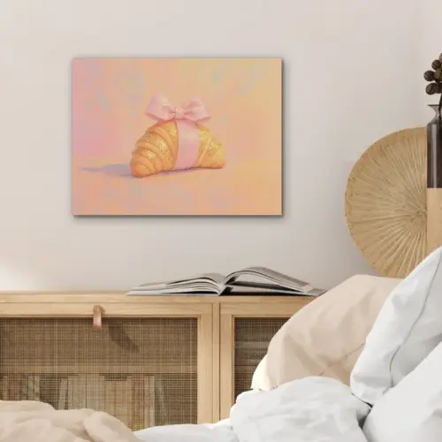 Croissant - Strik - Roze PET vilt klein -sfeer3