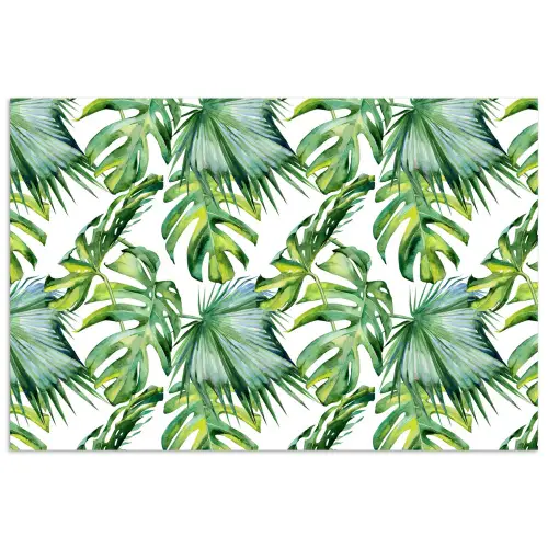 Monstera - Palmblad - Jungle - Tropisch poster papier klein -3d