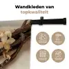 Vanille - Bloemen - Beige Wandkleed katoen klein -sfeer2