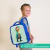 Stoere dino met grote ogen Kinderrugzak - Blauw middel -sfeer3_NL