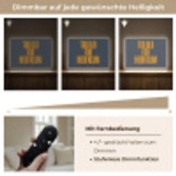 Too old for heidi klum - Geel - Blauw Light Box met batterij (Wandlamp) middel -USP_dimbaarDE