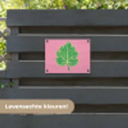 Blad - Groen - Illustratie - Minimalistisch tuinposter los doek klein -sfeer3