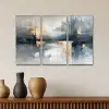Abstract - Grijs - Goud - Modern Canvas - Meerluiken 3 luik klein -sfeer3