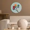 Lollys - Schaduw - Drie - Blauw Akoestische PET Vilt - Rond klein -sfeer1