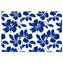 Floraal - Modern - Blauw poster papier klein 62 -3d