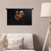 Orchidee - Doorzichtig - Bloem Wandkleed katoen klein -sfeer4