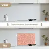 Terrazzo -  Patroon - Kleurrijk - Roze - Blauw keuken achterwand spatscherm klein 900 -voor_na_NL