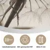 Paardenbloem - Minimalistisch - Wit Akoestische PET Vilt - Rond klein -closeup_NL