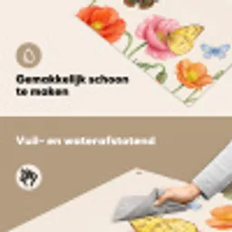 Vlinders - Klaprozen - Illustratie - Kleurrijk Inductie beschemer met haakjes klein -ky-schoon-nl
