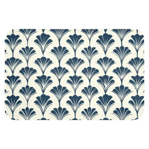 Klassiek - Motief - Blauw WCmat klein 1009 -3d
