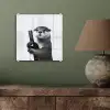 Wijnfles - Otter - Zwart plexiglas 5mm klein -sfeer3
