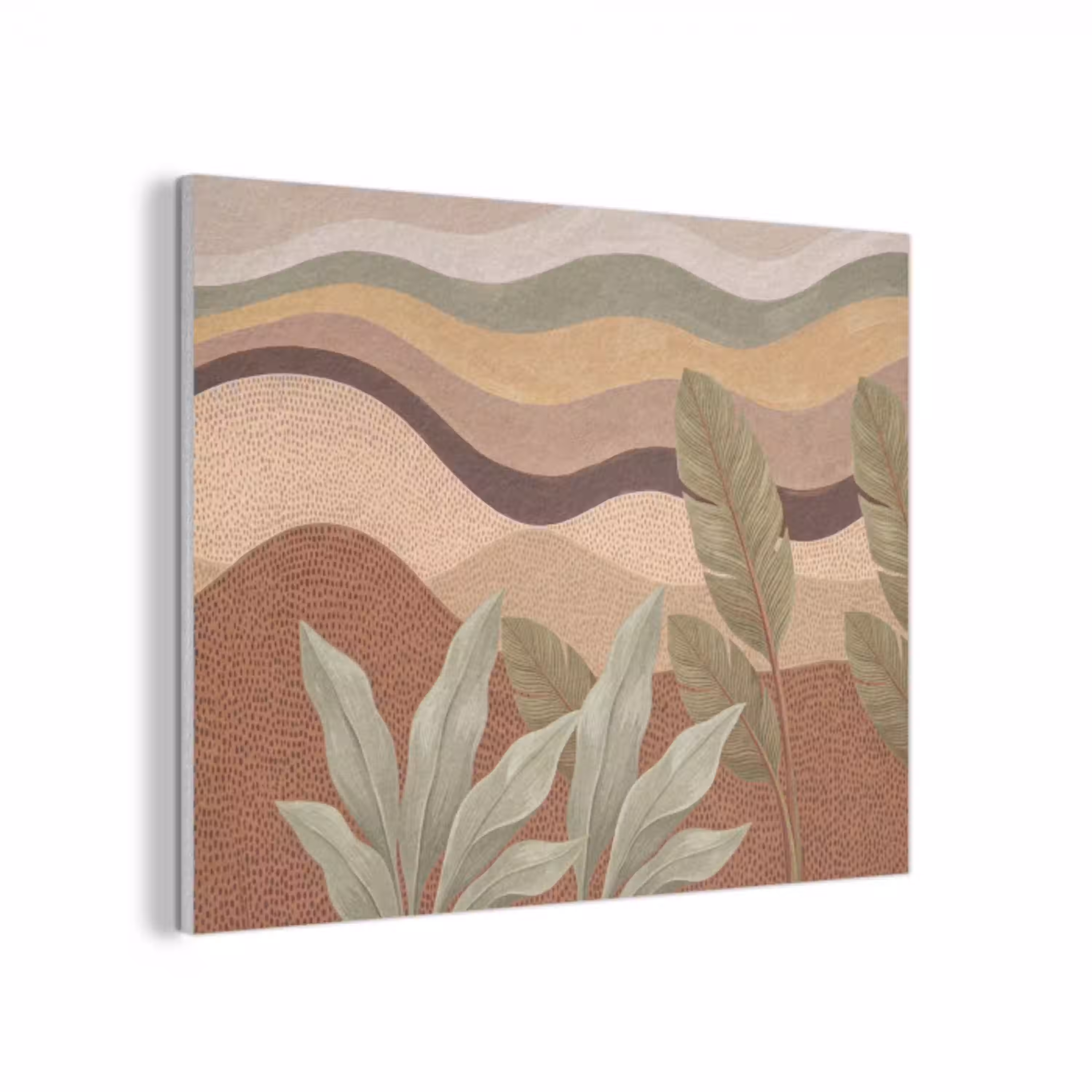 Natuur - Bladeren - Landschap - Abstract - Aardetinten PET vilt klein -3d