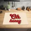 Oh honey - Rood - Schaduw Inductie beschermer vinyl 3mm klein -sfeer5