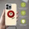 Cirkel - Zeven - Lucky - Rood Hoesje iPhone 16 Pro Max met koord klein -sfeer2_NL