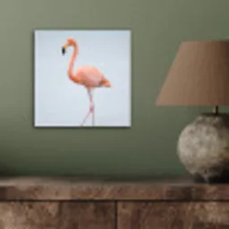 Flamingo - Zee - Roze aluminium wit klein -sfeer2