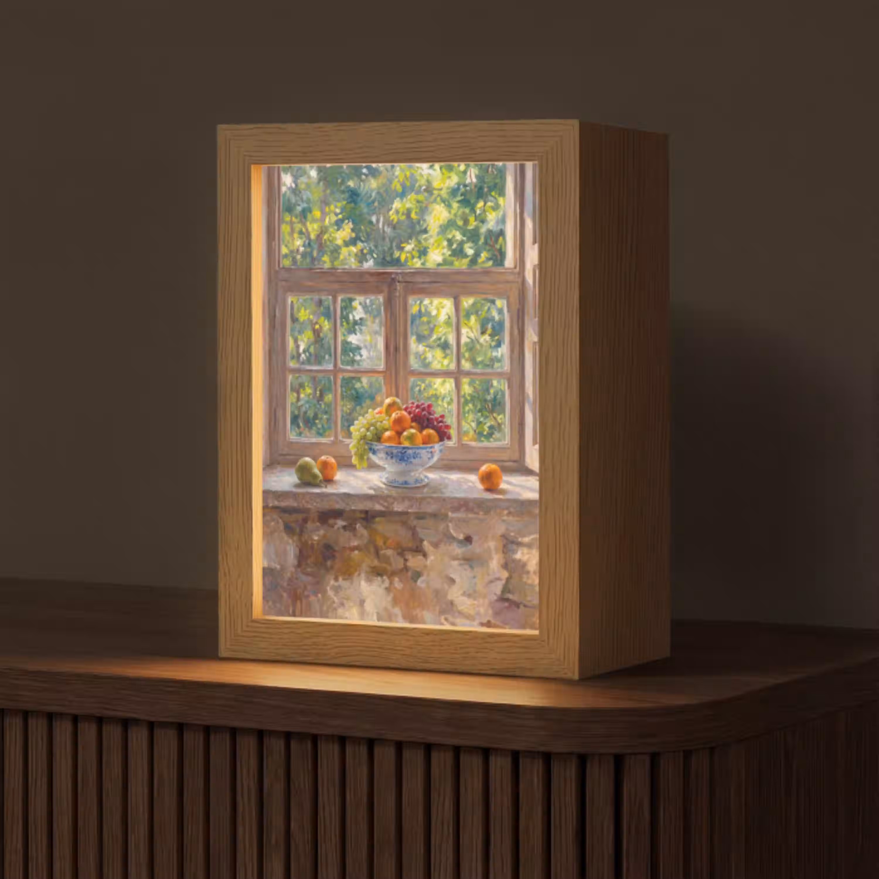 Fruit - Vensterbank - Natuur Light Box met kabel (Tafellamp) klein -z3d_website