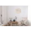 Wereldkaart - Simpel - Vliegtuig Wandcirkel aluminium klein -woonkamer