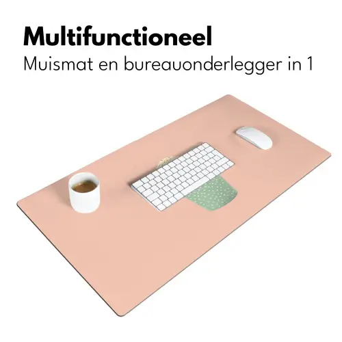 Bakje - Ijs - Aardbei - Roze Muismat XXL klein -sfeer4