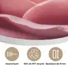 Roze - Roos - Romantisch Akoestische PET Vilt - Rond klein -closeup_FR