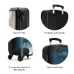 Strand - Zee - Golven NBS - Handbagage koffer - Volwassenen Unisex middel zzzzzzzbolletjes_FR