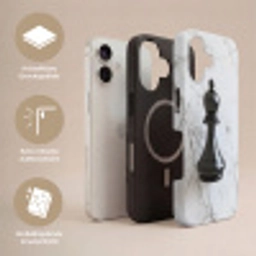 Schaakstuk - Loper - Zwart - Marmer Toughcase MagSafe Apple iPhone 17 klein -USP_Lagen_DE