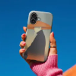 Minimalistisch - Silhouet - Oranje Toughcase MagSafe Apple iPhone 17 klein -Sfeer1V