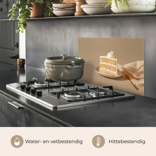 Vanilletaart - Cake - Romig keuken achterwand spatscherm klein -usp_NL
