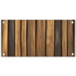 Hout - Planken - Natuurtinten tuinposter los doek klein -3d