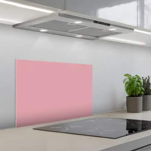 Roze - Kleuren - Interieur - Effen - Kleur keuken achterwand spatscherm klein 900 -3d_schuin