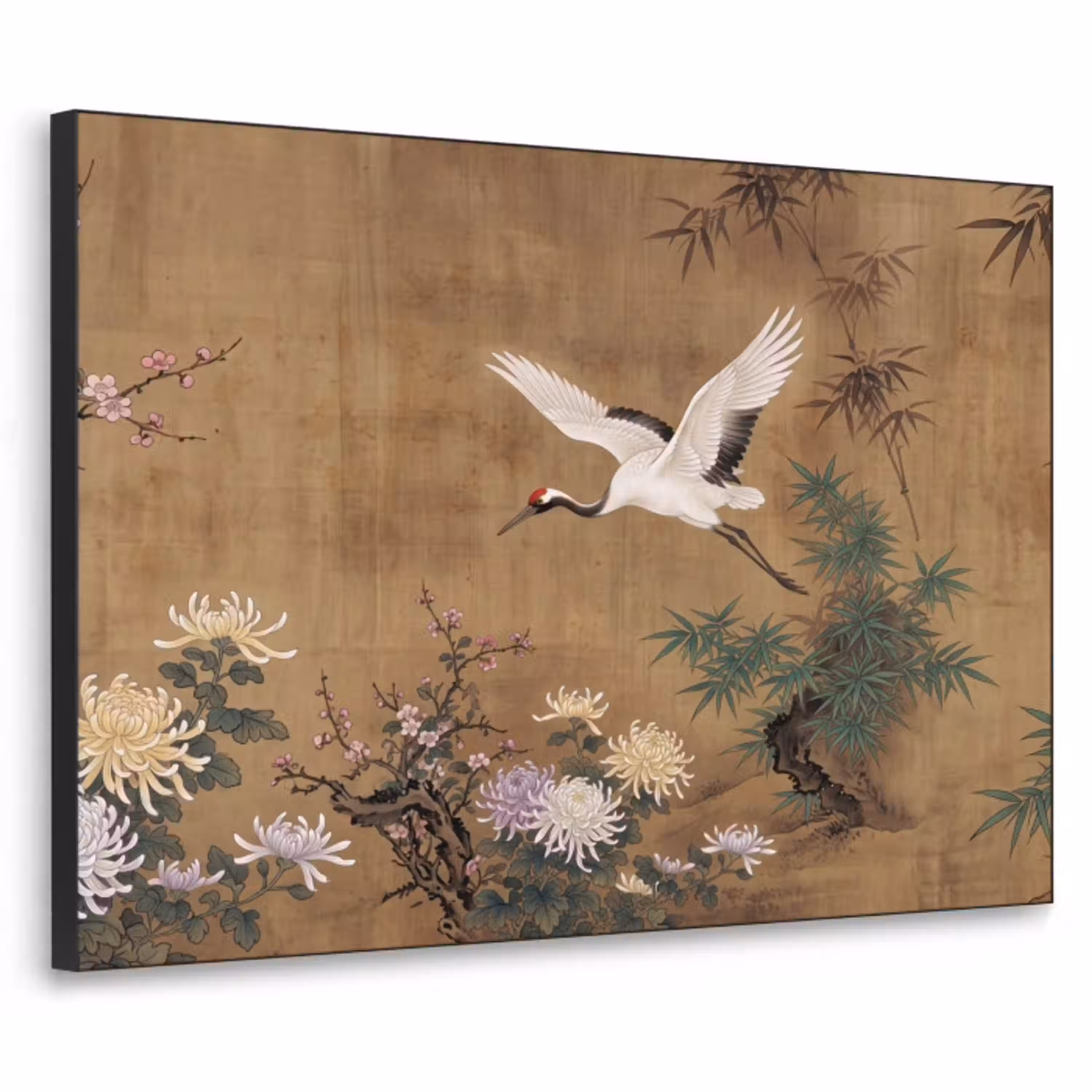 Oosters - Elegant - Kleurrijk Textielframe zwart klein -3d
