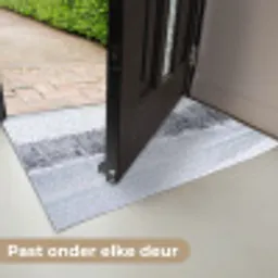 Meer - Dennen - IJs - Winter - Rustgevend Deurmat klein -USP_NL