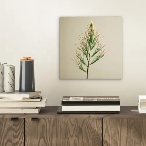 Dennentak - Naaldvormige bladeren - Lichtgroen aluminium wit klein -sfeer1