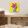 Buste - Slangen - Geel aluminium wit klein -sfeer3