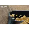 Wereldkaart - Pasta - Zwart Placemat vinyl groot -closeup