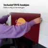 love your damn self - Cirkel - Glitter - Rood Inductie beschemer met haakjes klein -ky-ophangen-nl