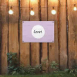 Geniet - Tekst - Quotes tuinposter los doek klein -sfeer1