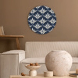 Modern - Ontwerp - Blauw Akoestische PET Vilt - Rond klein 838 -sfeer1