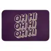 Oh hi - Paars - 3D Badmat klein -3d
