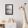 Bloesem - Kunstzinnig - Roze - Sakura fotolijst zwart zonder passe partout klein -usfeer4_kinderkamer