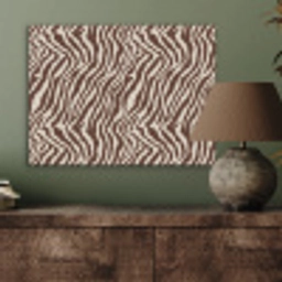 Zebra - Patroon - Zwart - Wit PET vilt klein 837 -sfeer2