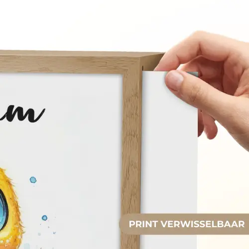 Eendje - Badeend - Geel Light Box met batterij (Wandlamp kind) middel -USP_websiteprintNL
