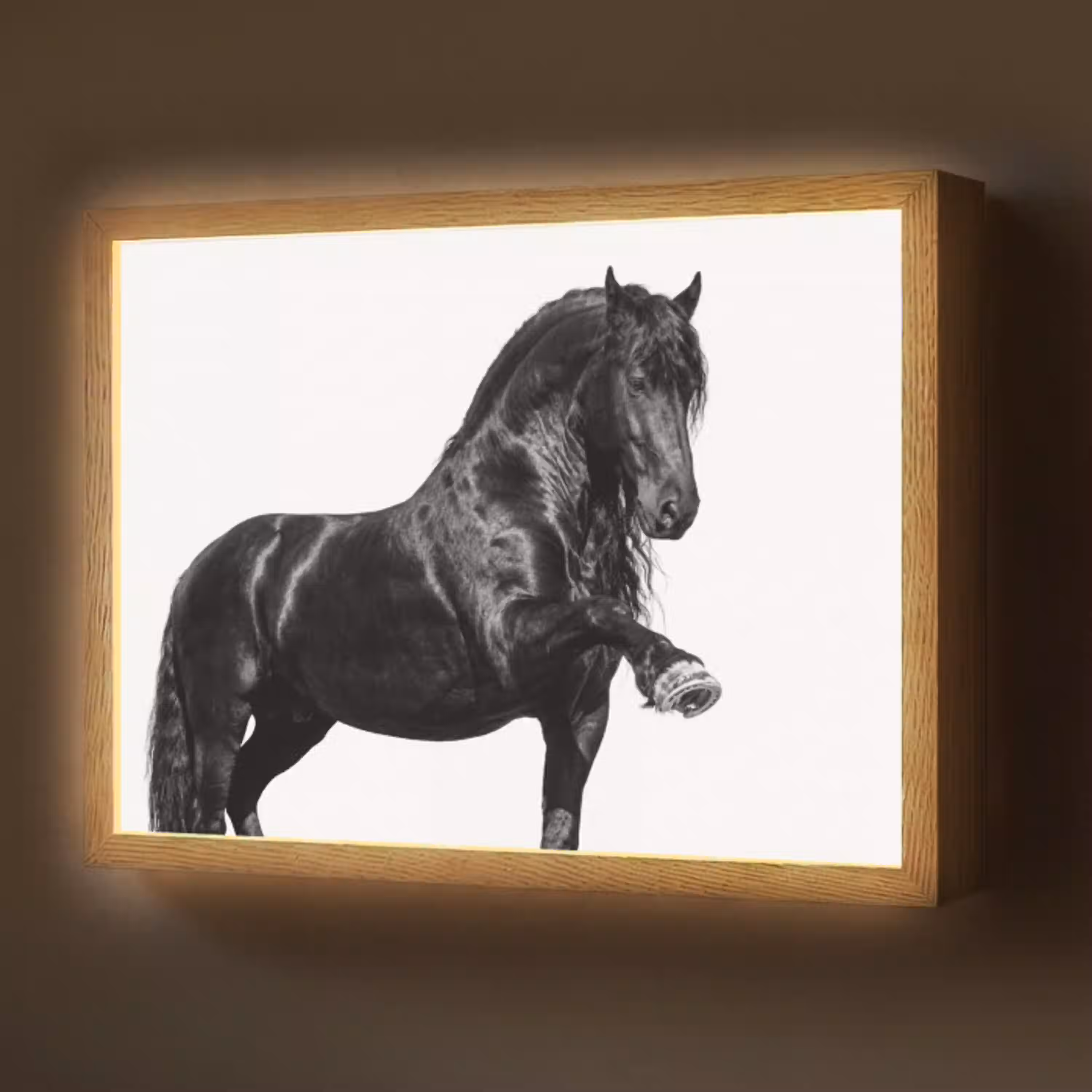 Fries - Hengst - Modern Light Box met batterij (Wandlamp) middel -z3d_website