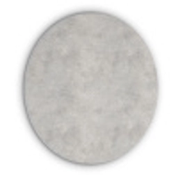 Grijs - Beton - Industrieel Akoestische PET Vilt - Rond klein 838 -3d