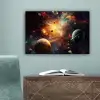 Melkweg - Ruimte - Neon - Planeten canvas 2cm klein -sfeer4