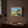 Zandpad - Huis - Bomen - Grasveld Light Box met batterij (Wandlamp) middel -sfeer1