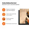 Vrouw - Krullen - Bloemen - Beige Inductie beschermer vinyl 3mm klein -zzzzzzz-td-ups
