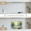 Bos - Schilderstijl - Kleurrijk keuken achterwand spatscherm klein -voor_na_NL
